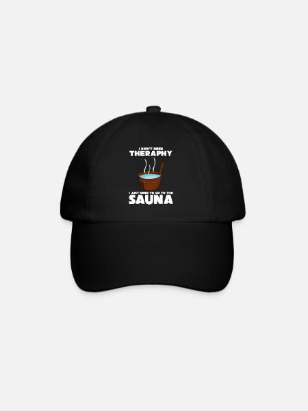 Sauna Saunist Saunisten Spruch Saunieren - Baseballkasket - sort/sort