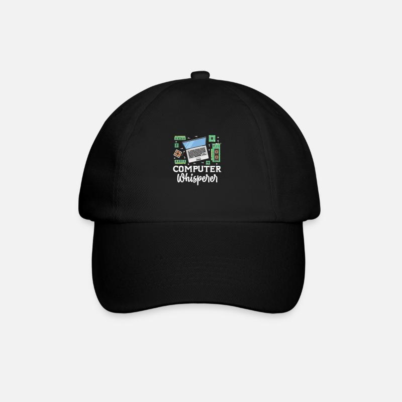 Computer - Baseballkappe - Schwarz/Schwarz