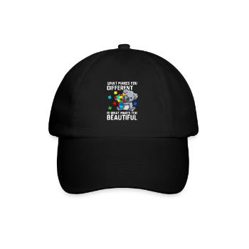 Soyez différent Autisme Mama Koala Autiste - Casquette classique - noir/noir - Devant