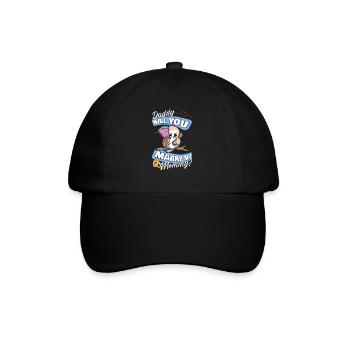 Offre de mariage Papa épouseras-tu ma maman - Casquette classique - noir/noir - Devant