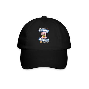 Offre de mariage maman épouseras-tu mon papa - Casquette classique - noir/noir - Devant