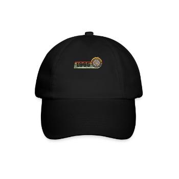 Joueur de fléchettes né en 1965 Birthday Dart discs - Casquette classique - noir/noir - Devant