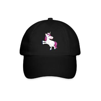 Bisexual Unicorn Bisexual - Baseball Cap - black/black - Front
