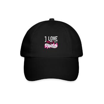 J’aime mon petit ami - Casquette classique - noir/noir - Devant