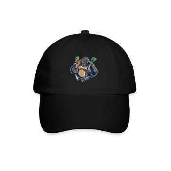Vegan Muscle Pack Vegan Nutrition Gorilla Gesun - Baseball Cap - black/black - Front