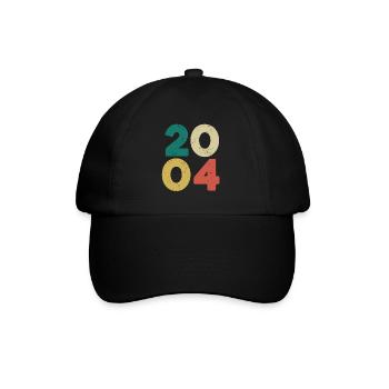 2004 - Millésime 2004 Rétro Vintage - Casquette classique - noir/noir - Devant