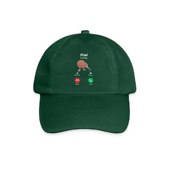 Kiwi vogel calling geschenk - Baseballkappe - Flaschengrün - Vorne
