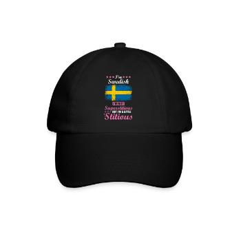 Swede Gift funny saying Sweden - Baseball Cap - black/black - Front
