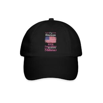 American Gift Funny Saying USA - Baseball Cap - black/black - Front
