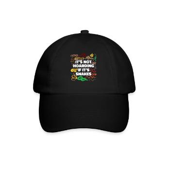 Snake Serpent It'S Not Hoarding If - Baseball Cap - black/black - Front