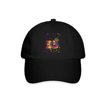 Tie-dye 45. Geburtstagsfeier 45 Jahre Alter - Baseballkappe - Schwarz/Schwarz - Vorne