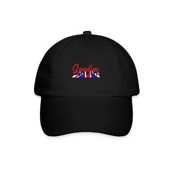 London - Baseballkappe - Schwarz/Schwarz - Vorne