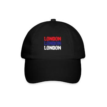 London - Baseballkappe - Schwarz/Schwarz - Vorne