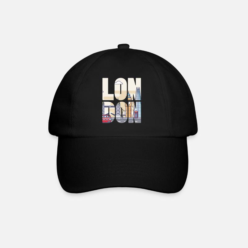 London - Baseball Cap - black/black