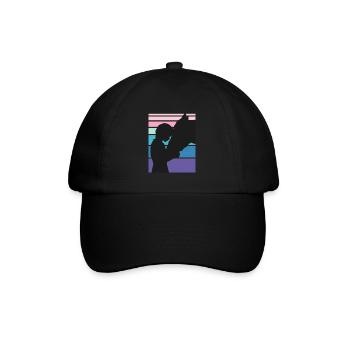 Cavalier Cheval Amour Chevaux Filles Sport équestre - Casquette classique - noir/noir - Devant