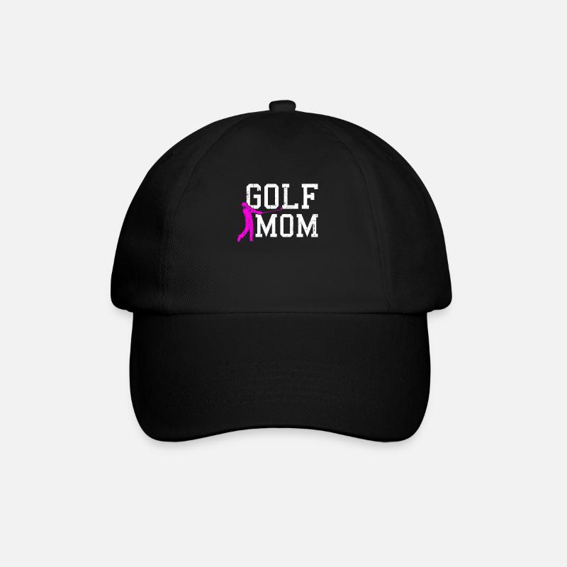 mamá de golf - Gorra béisbol - negro/negro