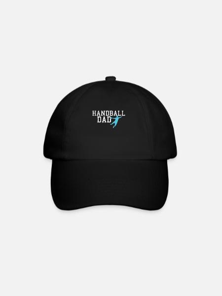 handball dad - Baseballkappe - Schwarz/Schwarz