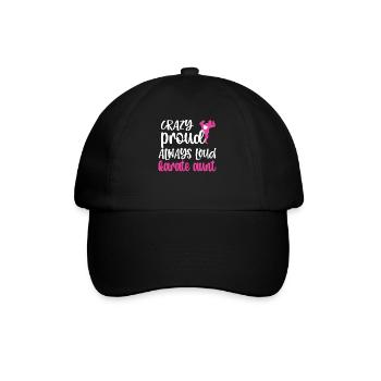 Meilleur cadeau de tante de karaté Tante fière de karaté - Casquette classique - noir/noir - Devant