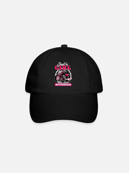 Just A Girl Who Loves Motorbikes - Baseball Cap - black/black
