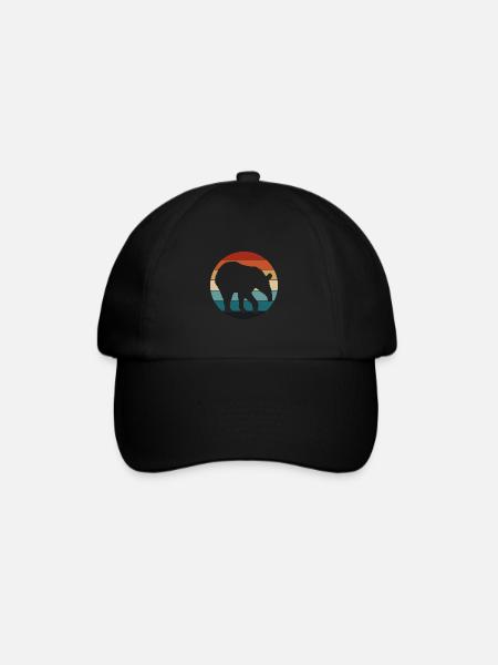 Tapir Schbrackentapir für Tierpfleger Zoowärter - Baseballkappe - Schwarz/Schwarz