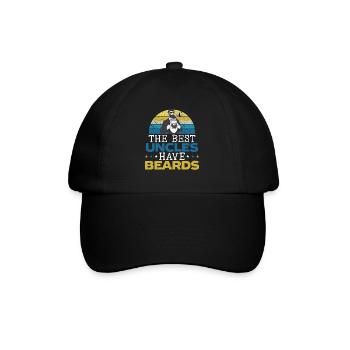 Les meilleurs oncles ont des barbes Barbu Oncle - Casquette classique - noir/noir - Devant