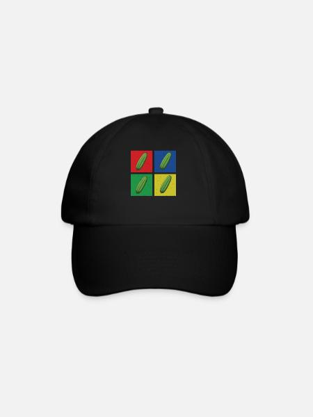 Gurke Shirt - Baseballkappe - Schwarz/Schwarz