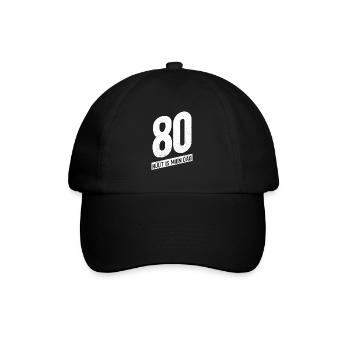 70 - Hüüt Is Mien Dag - 70 Geburtstag Plattdeutsch - Baseballkappe - Schwarz/Schwarz - Vorne