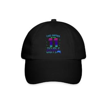 This Gamer Is Now 11 Double Digit 11. - Baseball Cap - black/black - Front