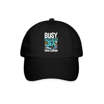 Marine Biology Marine Biologist Science Busy - Baseballkappe - Schwarz/Schwarz - Vorne