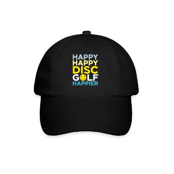 Happy Happy Disc Golf Happier Leisure Thrower - Casquette classique - noir/noir - Devant