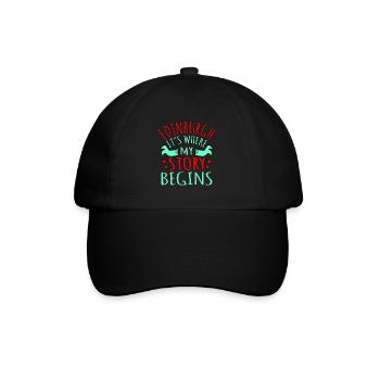 Cadeau Edinburgh Story - Casquette classique - noir/noir - Devant