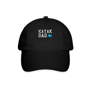 Kayak dad - Baseball Cap - black/black - Front