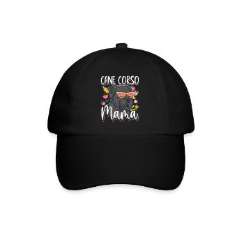 Cane Corso Mama Italian Mastiff - Baseball Cap - black/black - Front