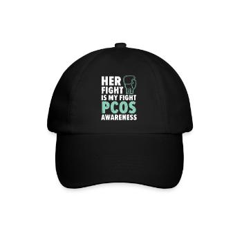 Her Fight Is My Fight Polycystic Ovary Syndrome - Baseball Cap - black/black - Front