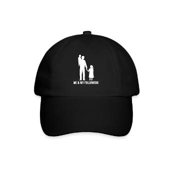 Ich und meine Follower für Männer Sohn und Tochter - Baseballkappe - Schwarz/Schwarz - Vorne