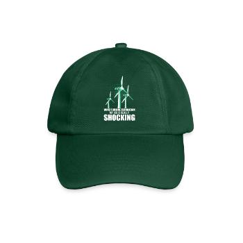 Wind turbine, wind power, wind energy - Baseball Cap - bottle green - Front