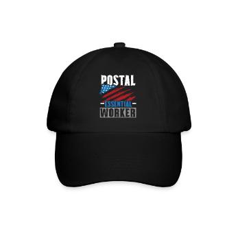 I am a postal clerk Postman Postman Beru - Baseball Cap - black/black - Front