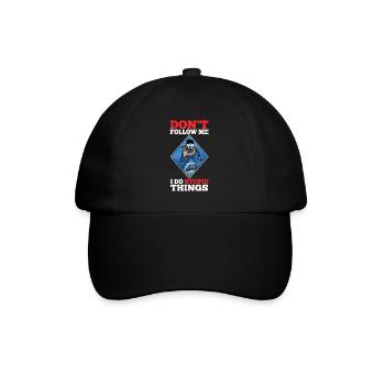 Ne me suivez pas, je fais des choses stupides, Skuba Diving - Casquette classique - noir/noir - Devant