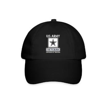 Veteran Verteidiger der Freiheit - Baseballkappe - Schwarz/Schwarz - Vorne