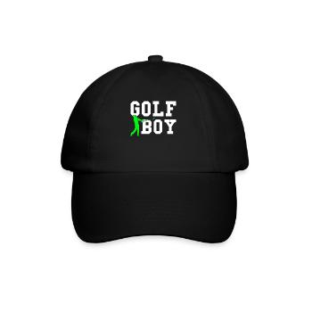 golf boy - Baseballkappe - Schwarz/Schwarz - Vorne