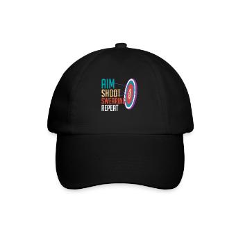 Aim Solve Curse Again Archery - Baseball Cap - black/black - Front