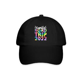 Road trip en famille 2022 Voyage en voiture - Casquette classique - noir/noir - Devant
