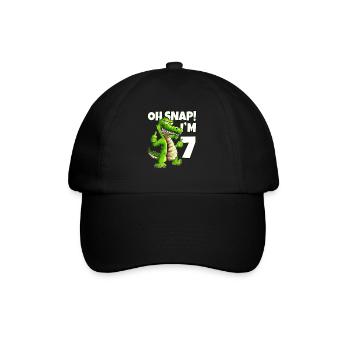 Enfants qui seront 7 Enfants Alligator Crocodile Design - Casquette classique - noir/noir - Devant