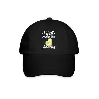 Ich mag Avocados einfach sehr Guac Guacamole Keto - Baseballkappe - Schwarz/Schwarz - Vorne