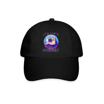 Never Forget Retro 80s 90s Nostalgia - Baseball Cap - black/black - Front