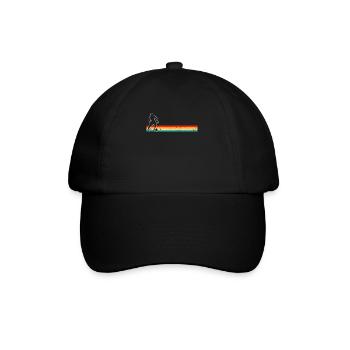Fußball Fußballer Retro - Baseballkappe - Schwarz/Schwarz - Vorne