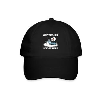 Offizielles schlafshirt Hase - Baseballkappe - Schwarz/Schwarz - Vorne