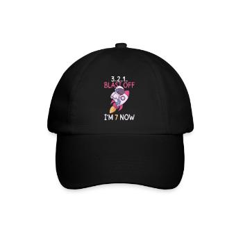 3..2..1.. Blast Off - I' Now - 7ème anniversaire - Casquette classique - noir/noir - Devant