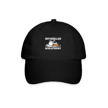 Offizielles schlafshirt Hase - Baseballkappe - Schwarz/Schwarz - Vorne