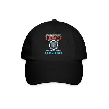 Muss nur Bogenschießen Bogensport - Baseballkappe - Schwarz/Schwarz - Vorne